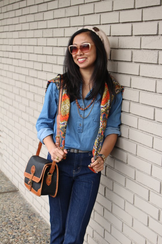 OOTD chambray paisley